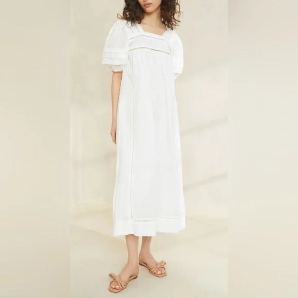 white christmas dresses Estelle Cotton Gauze Dress – Feather And Stone Boutique main image 0